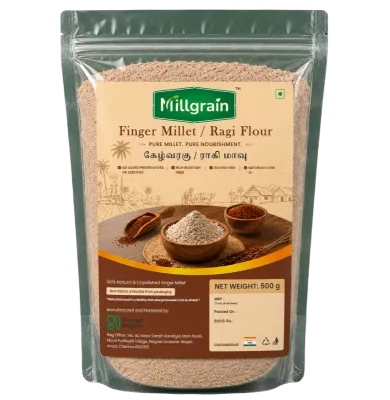 Ragi Flour (Kelvaragu Maavu), Calcium Rich Finger Millet Flour