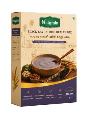 Black Kavuni Rice (Kanji) Health Mix, Antioxidant Rich
